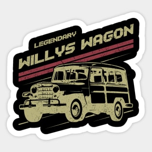 Willys Wagon Jeep car trailcat Sticker